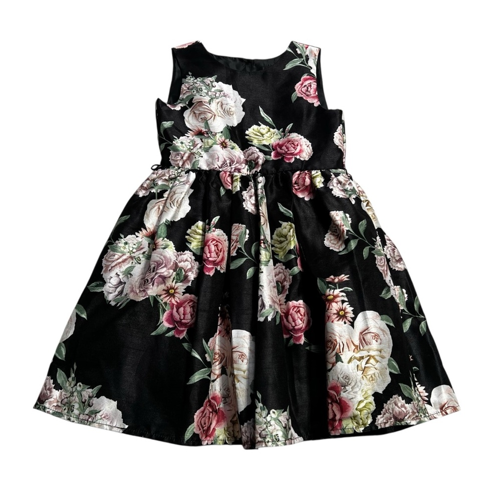 George Black and Pink Floral‎ Dress